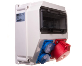 Rozdzielnica stacjonarna LUBLIN 32A/5P 2xGS bez zabezpieczeń IP44 9035004W