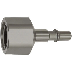 Nipple, L 54 mm, 12 bar, stainless steel, for jacks, 141943
