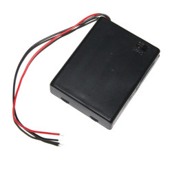 KOSZYK POJEMNIK BATERII 4x AAA PŁASKI Z WYŁĄCZNIKIEM ZAMYKANY 4xR3