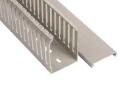 Korytko grzebieniowe samogasnące 4/6/4 40x60 szare z pokrywą PV UV /2m/