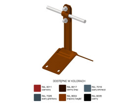 Uchwyt dachowo-szczytowy H=12 cm Z-śruba /LA/ AN-11C/LA/ C462100 AN-KOM