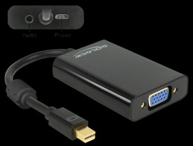 65598 Mini Displayport plug >VGA socket + audio adapter