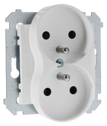 DGZ2MZ.01/11 - gniazdo wtyczkowe podwójne z uziemieniem