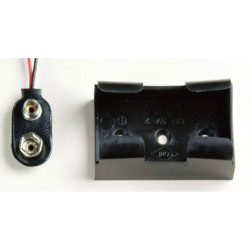 Takachi BH9V2 Battery Tray 1x 9V PP3 Robust Holder 49.3x29.2x20 mm