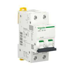 Wyłącznik nadprądowy MCB, Typ AC, 2-biegunowy, 10A, 440V, Schneider Electric, A9F
