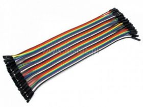 Zestaw przewodów żeńsko-żeńskie Ż-Ż 10szt 18cm