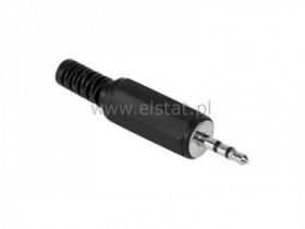 Mini jack 2,5 wtyk stereo plastik