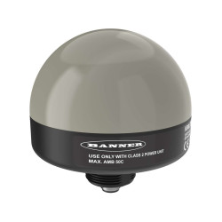 Kontrolka 12 → 30V, czerwona 30mm LED Terminal śrubowy Banner