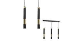 Lampa Wisząca Dallas Gold 3Xgu10 Listwa Mlp6547 Milagro