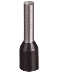 Końcówka tulejkowa izolowana TI 1,5mm2/8mm czarna cynowana TI1,5L8x500 /500szt./