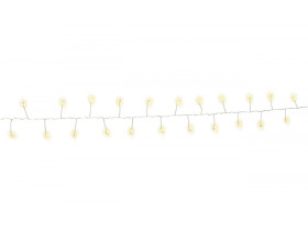 50 LED srebrny drut łańcuch świetlny klaster