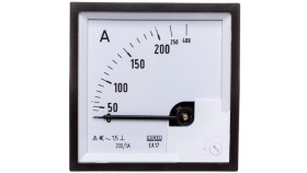 Amperomierz Analogowy Tablicowy 200/400A Do Przekładnika 200/5A 72X72mm Ip50...