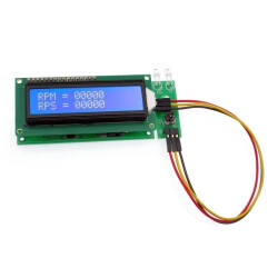 Obrotomierz optyczny 0-29999 obr/min z LCD - zlutowany KIT AVT 1870