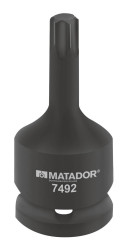 Matador Schraubwerkzeuge 74920600 wewnętrzny sześciokąt (TX) Nasadka do klucza udarowego T 60 1/2" (12.5 mm)