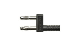 Adapter do wtyków, rodzaj: Męski, wtyk: 4mm, 32A, Czarny, 30 V ac, 60 V dc