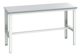 Stół warsztatowy szer. 900mm maks. obciążenie: 350kg Podstawowy stoł Blacha stalowa dł. 1500mm wys. 740 → 1140mm