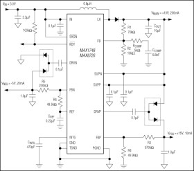 Triple-Output TFT-LCD DC-DC Converters