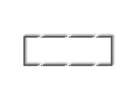 DECO Ramka wypełniająca 3 potrójna grafitowy mat 28DRW-3 KARLIK