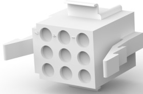 Plug housing, 9 pole, pitch 5.13 mm, straight, natural, 1-480274-0