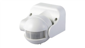 Ścienny Czujnik Ruchu Zmierzchu Pir Zewnętrzny Led Biały 180 Stopni Na...