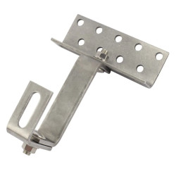 Uchwyt dachówkowy T2R z podwójną regulacją do mocowania szyn montażowych paneli PV na dachach pokrytych dachówką ceramiczną