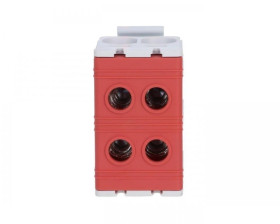 Złączka szynowa 2-torowa ZJUN-2x35/RD czerwona R34RR-07010020303