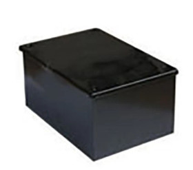 Puszka zaciskowa, Stal Czarna emalia 10 Knockouts 75mm x 75 mm x 50mm RS PRO