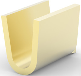 Crimp splice, uninsulated, 1.0-2.8 mm², AWG 17 to 12.5, yellow, 5.97 mm, 63564-1