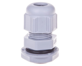 Dławnica kablowa poliamidowa M16 IP68 jasnoszara ISO-16 098001