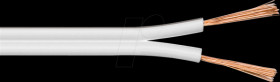 67751 Loudspeaker cable 2x2.5 mm² , 25 m white CCA