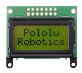 Pololu 8×2 Character LCD - Black Bezel (Parallel Interface)