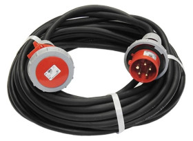 Przedłużacz budowlany siłowy elCORD CEE 16A 400V IP67 20m H07RN-F 5G2,5 z wtyczką i gniazdem CEE 16A-5P IP67 30266200