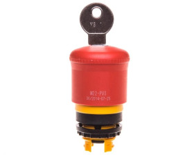 Przycisk bezpieczeństwa 22mm 0Z 1R IP66 klucz M22-PVS/K01 216514