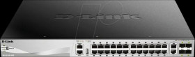 DGS-3130-30PS/E Switch, 30-port, Gigabit Ethernet, PoE+, SFP
