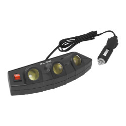 Rozgał.zapalniczki wt.3xgn.CS-35 na kablu +USB z wył. 10A