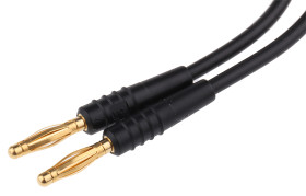 Przewód pomiarowy 2 mm 28.0047-045-21, PVC, 10A, 30 V ac, 60V dc, kolor: Czarny, dł. 450mm, -10→ +70°C., Staubli