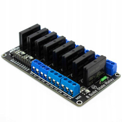 8-Channel 2A OMRON G3MB-202P SSR Relay Module - High Level Trigger