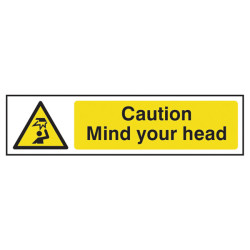 Scan 5110 Caution Mind Your Head - PVC 200 x 50mm