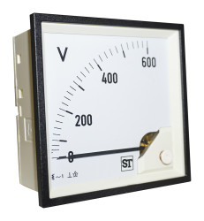 Woltomierz analogowy AC wycięcie: 92 x 92 mm Sifam Tinsley 0 → 600V ac