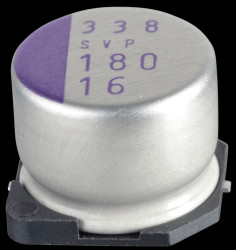 16SVP180MX Polymer capacitor, 180 uF, 16 V, 2000 h, low ESR