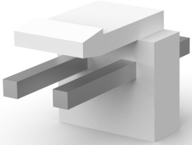 Pin header, 2 pole, pitch 3.96 mm, straight, natural, 1744057-2