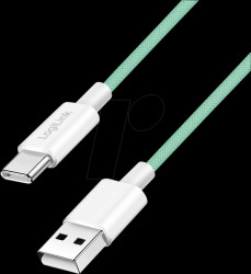 CU0327 Sync and charging cable, USB-C -&gt; A, 60 W, green, 1 m