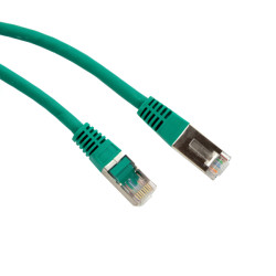 Patchcord STP kat.5e 0.25m (zielony)