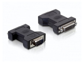 Delock VGA Male to DVI Female Dual-Link Adapter