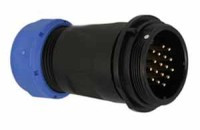 SPP2911-17WZ Wtyk 17 pin na kabel (13-16mm) okrągły, zakręcany, wodoodporny - gwint zewnętrzny (10A)