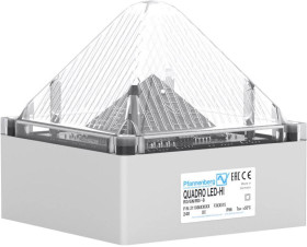 Sygnalizator świetlny Pfannenberg QUADRO LED HI 90-253 AC CL przejrzysty Flesz, światło migające, światło ciągłe 230 V/A