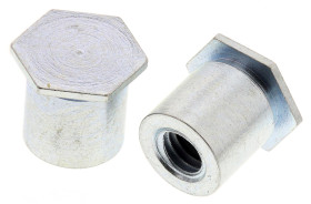 Kołek dystansowy, Stalowe, Powlekane cynkiem, M3, średnica otworu: 5.4mm