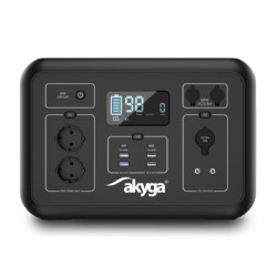 Przenośna stacja ładowania 2200W / 2131Wh 2x CEE 7/3 + 2x USB-C PD 100W + 2x USB-A QC 3.0 - Akyga AK-PS-03