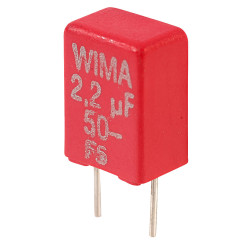 Wima MKS2B042201F00KS MKS2 2.2uF &#xB1;10% 50V Radial Polyester Capacitor
