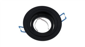 Oprawa Halogenowa Podtynkowa Ruchoma Gu10 Mr16 Okrągła Czarna Cassio Lumiled